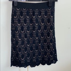 Ann Taylor Petite Black Pencil Skirt